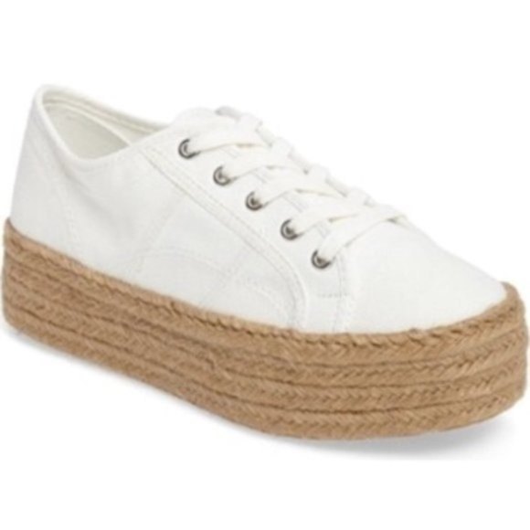 Steve Madden | White Hampton Platform Shoes 9B - Picture 1 of 11